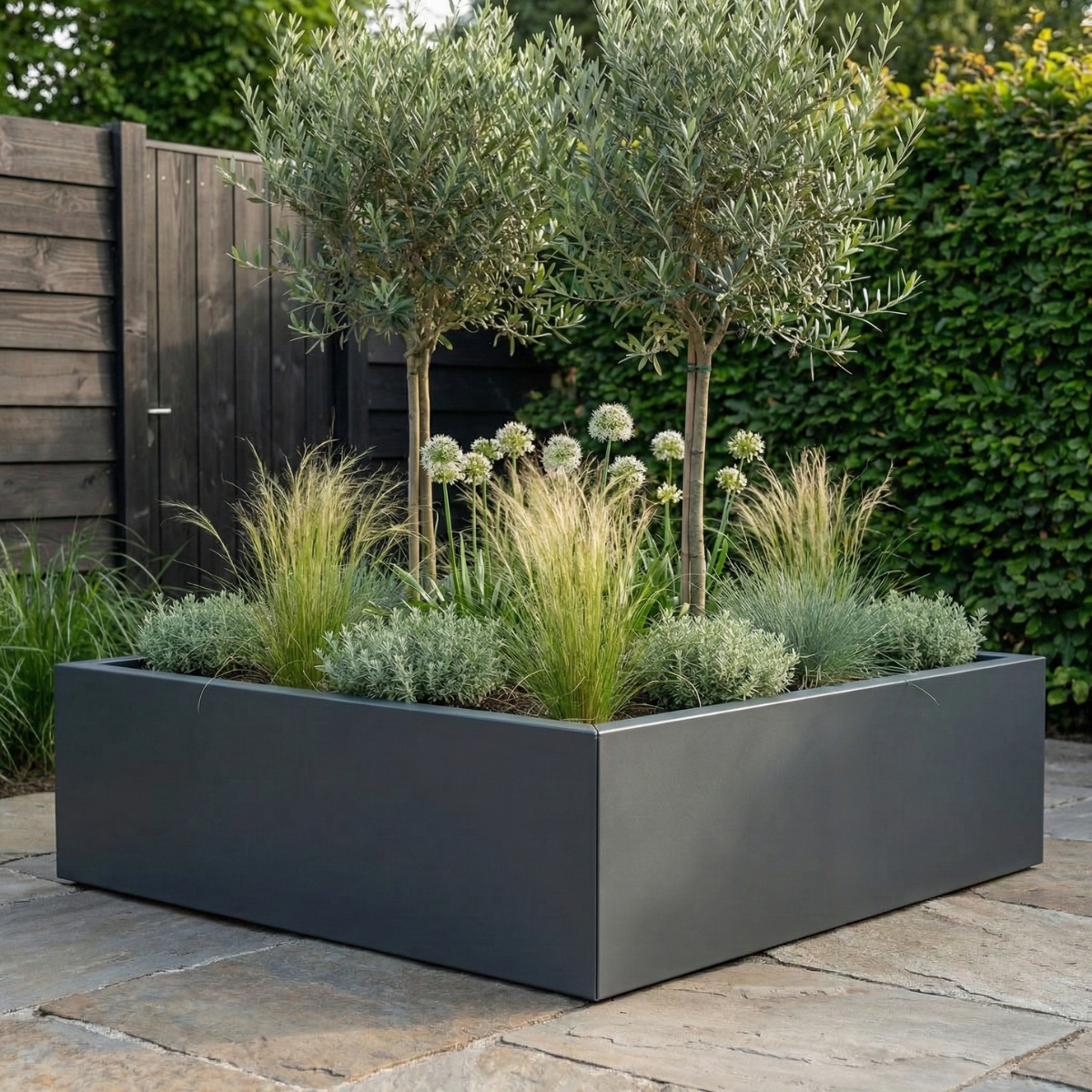 Cortenstahl Pflanzkübel CORTEA 40 x 40 x 40 cm