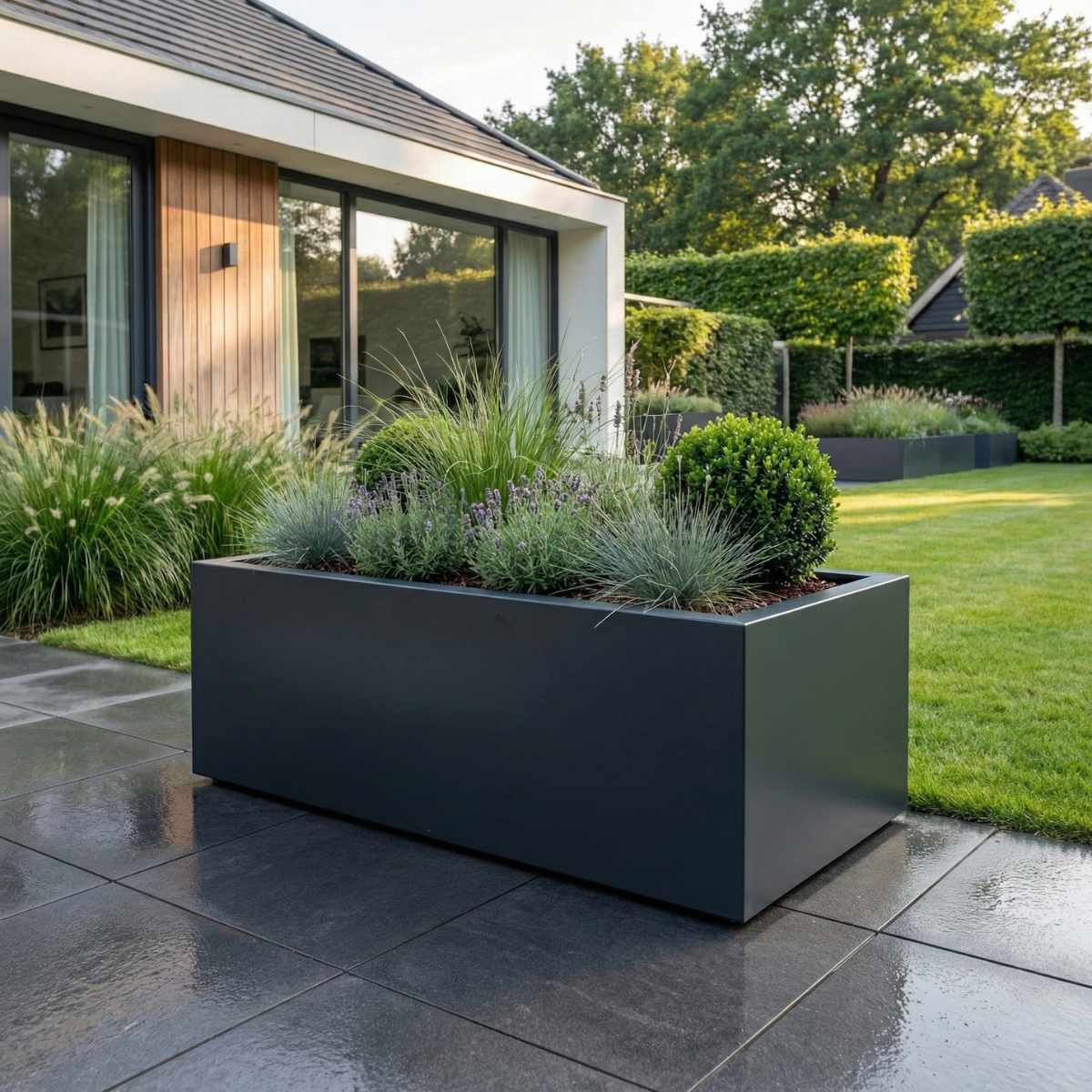 Cortenstahl Pflanzkübel CORTEA 40 x 40 x 40 cm