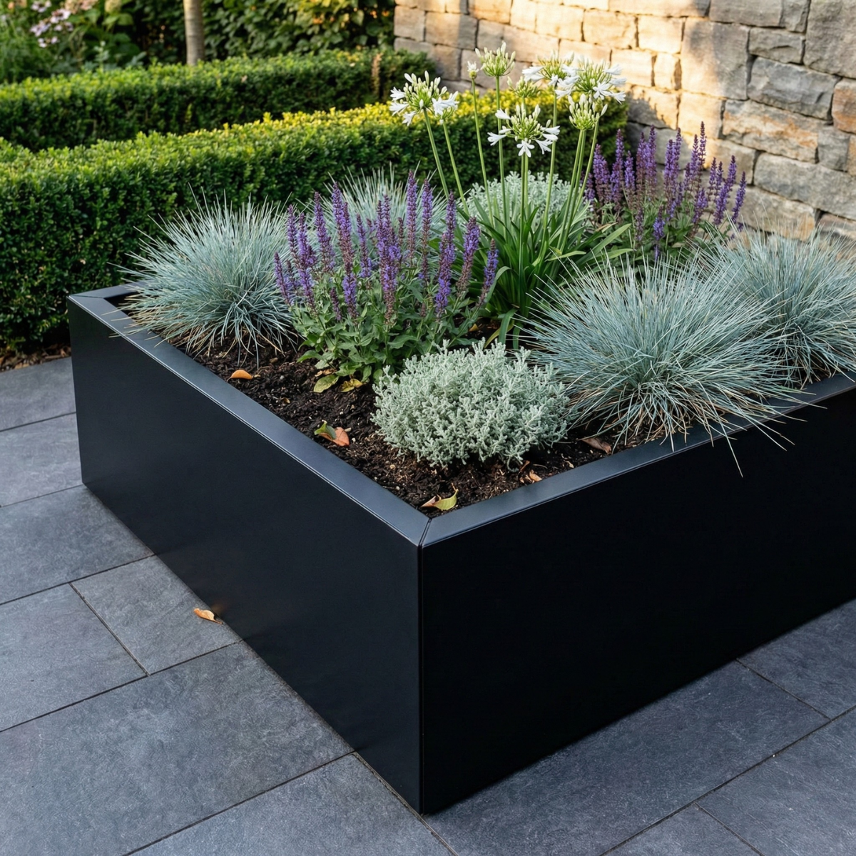 Cortenstahl Pflanzkübel CORTEA 40 x 40 x 40 cm