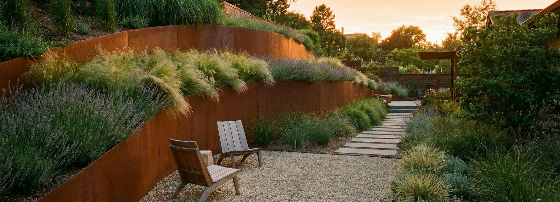 Waarom cortenstaal zo populair is in tuinontwerp
