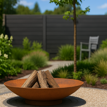 Feuerschale aus Cortenstahl FLAMO D 60 cm