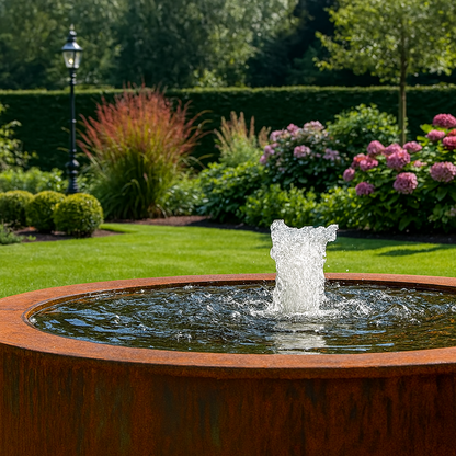 Wassertisch aus Cortenstahl VOLTIS 100 x 40 cm