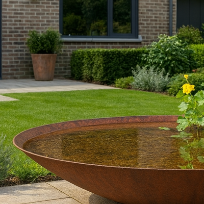 Wassernapf aus Cortenstahl VELLUM D 60 cm