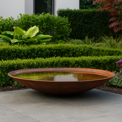 Wassernapf aus Cortenstahl VELLUM D 60 cm