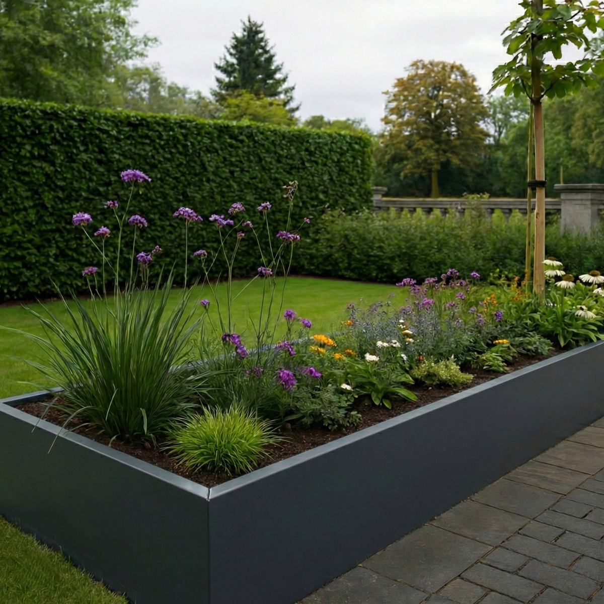 Cortenstahl Pflanzkübel CORTEA 40 x 40 x 40 cm