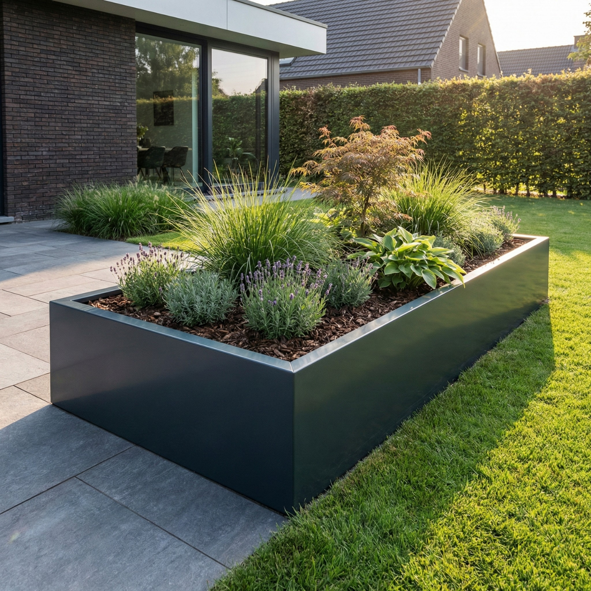 Cortenstahl Pflanzkübel CORTEA 40 x 40 x 40 cm