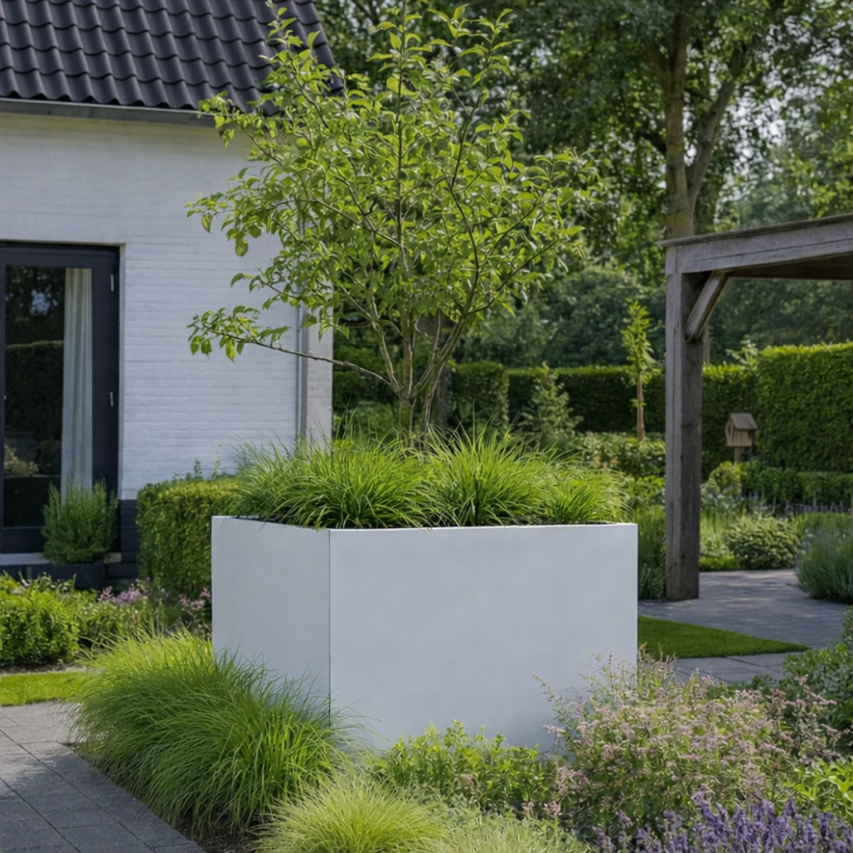 Cortenstahl Pflanzkübel CORTEA 40 x 40 x 40 cm