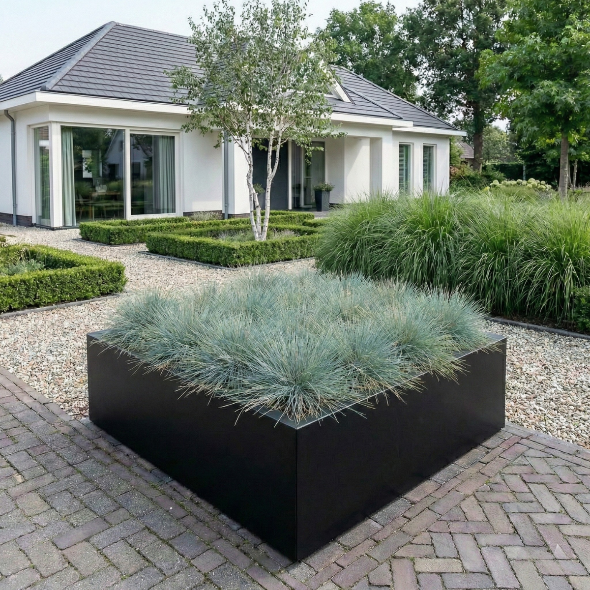 Cortenstahl Pflanzkübel CORTEA 40 x 40 x 40 cm