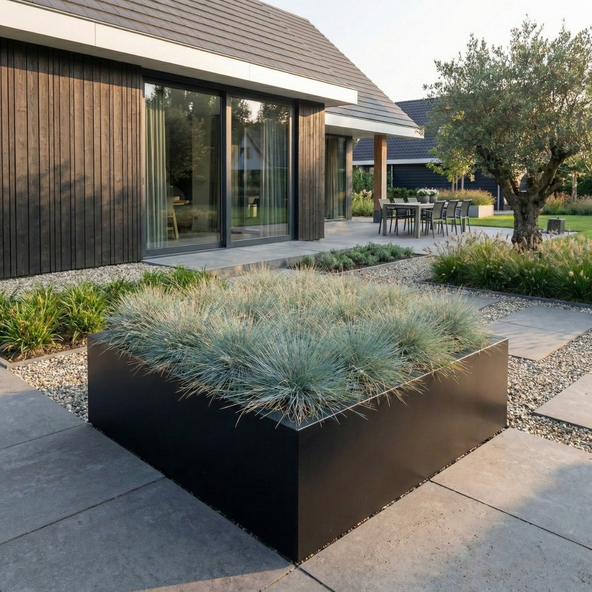 Cortenstahl Pflanzkübel CORTEA 40 x 40 x 40 cm